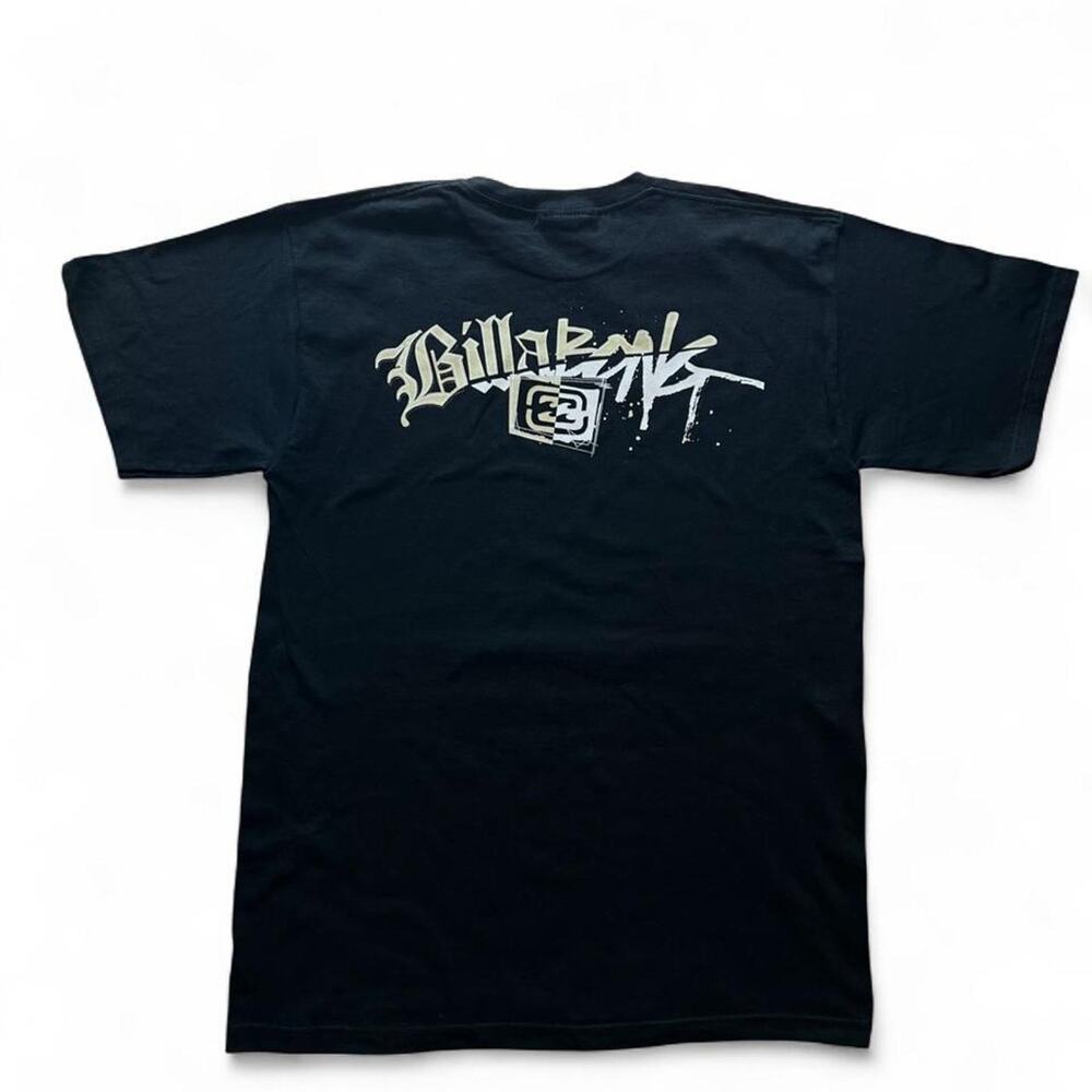 Billabong Vintage Black Graffiti Style Logo T-shirt, Size Large